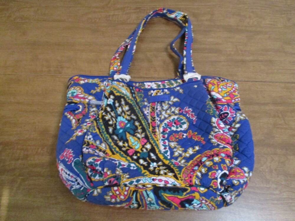 VERA BRADLEY SHOULDER BAG BLUE MULTI COLOR